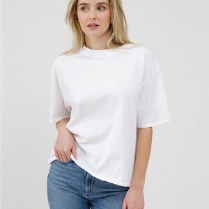 Brunette the Label boxy white tee new with tags